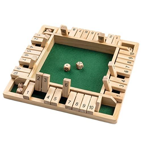 ボードゲーム 英語 アメリカ Ropoda Wooden Shut The Box Game (2-...