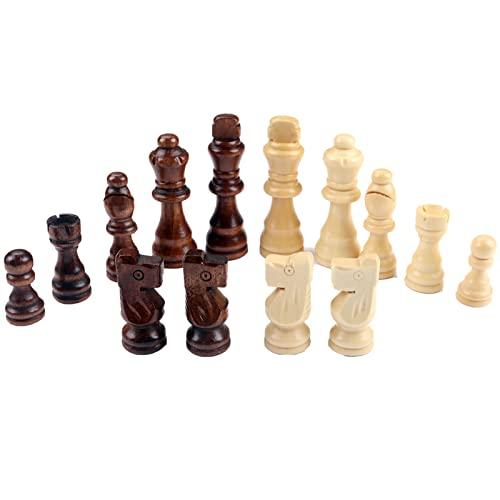 ボードゲーム 英語 アメリカ ziphia Wooden Chess Pieces Only, 32...