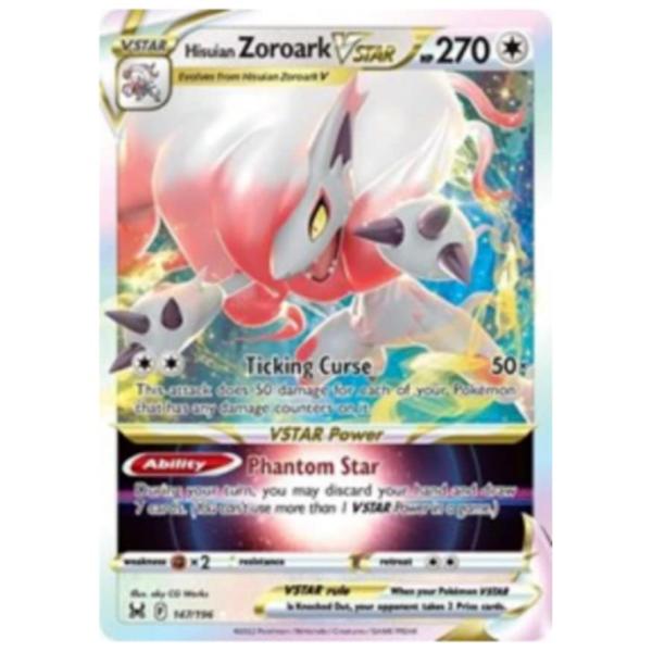 ボードゲーム 英語 アメリカ Hisuian Zoroark VSTAR - 147/196 - U...