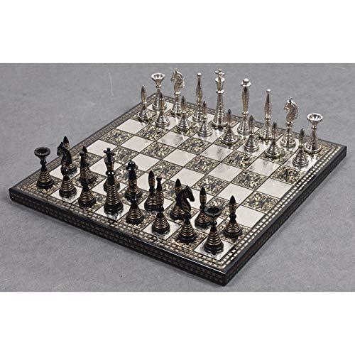 ボードゲーム 英語 アメリカ PSQRMART Brass Metal Chess Board Ga...