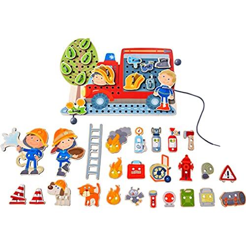ボードゲーム 英語 アメリカ 305287 HABA Fire Engine Rescue Them...