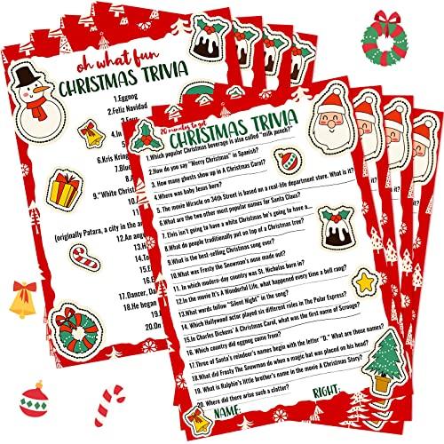 ボードゲーム 英語 アメリカ Marspark 80 Pieces Christmas Trivia...