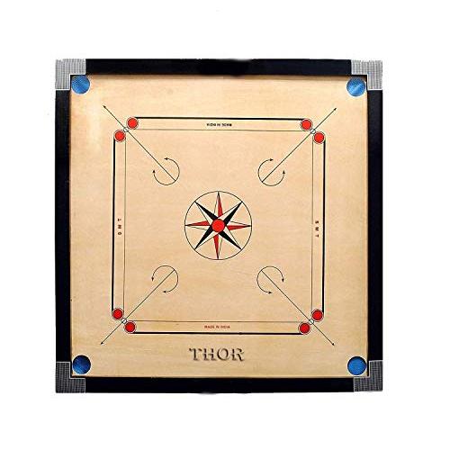 ボードゲーム 英語 アメリカ Classic Carrom Board Black Wood for...