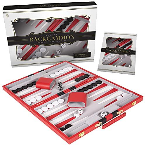 ボードゲーム 英語 アメリカ Crazy Games Backgammon Set - 11 inc...