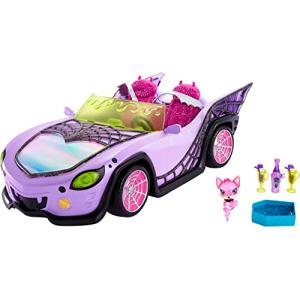 モンスターハイ 人形 ドール HHK63 Monster High Toy Car, Ghoul Mobile with Pet and Cooler Accessorie