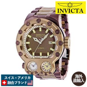 腕時計 インヴィクタ インビクタ 37555 Invicta Men's 37555 Reserve Automatic Chronograph Brown, Wh｜maniacs-shop