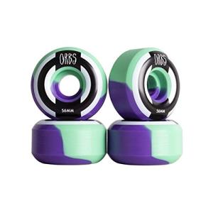 ウィール タイヤ スケボー WE961 WELCOME Skateboard Wheels Orbs Apparitions Splits Mint/Lavender 56mm｜maniacs-shop