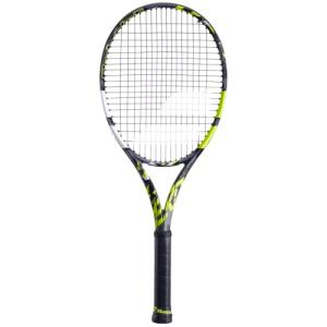 テニス ラケット 輸入 3324922000908 Babolat Pure Aero Tennis Racquet - Strung with 16g White Syn Gut a