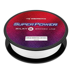 リール キャストキング 釣り道具 KastKing Superpower Silky8 Braided Fishing Line, White, 6LB, 300Y｜maniacs-shop