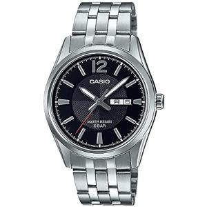腕時計 カシオ メンズ MTP-1335DJ-1AJF Casio Collection Standard Analog Metal Series Watch, Silver/Blac｜maniacs-shop
