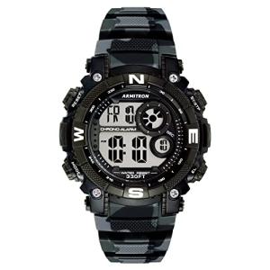 腕時計 アーミトロン メンズ 40/8284CBK Armitron Sport Men's Quartz Sport Watch with Plastic Strap,｜maniacs-shop