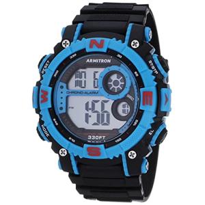 腕時計 アーミトロン メンズ 40/8284NBL Armitron Sport Men's Digital Chronograph Resin Strap Watch,｜maniacs-shop