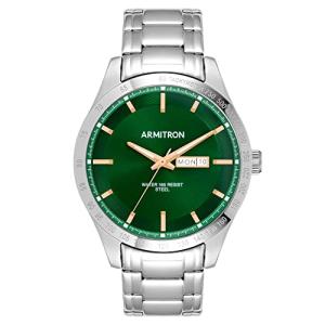 腕時計 アーミトロン メンズ 20/5174GNSV Armitron Men's Day/Date Function Bracelet Watch, 20/5174｜maniacs-shop