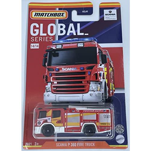 ホットウィール マテル ミニカー Matchbox - Scania P 360 Fire Truc...