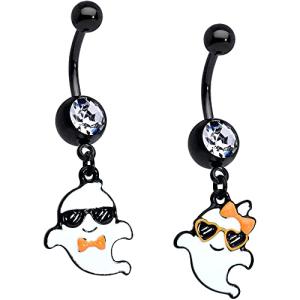 ボディキャンディー ピアス アメリカ 73516 Body Candy 2PC Cool Ghosts Bonus Pack Black PVD Stain｜maniacs-shop