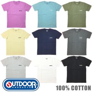 OUTDOOR PRODUCTS アウトドアプロダクツ ロゴ刺繍 ポケット コットン Tシャツ 綿100％ ユニセックス アウトドア キャンプ Ｍ Ｌ ＸＬ｜mankichi1978
