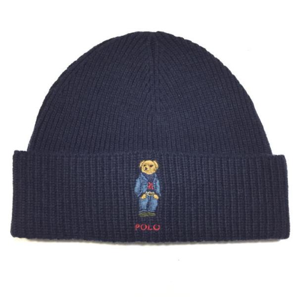 POLO RALPH LAUREN ポロ ラルフローレン Denim Bear Beanie メンズ...