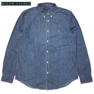 RALPH LAUREN ラルフローレン インディゴ シャンブレーシャツ 長袖