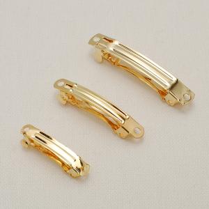 B品　まとめてお得　バレッタ金具　小　（ゴールド）　韓国製　10個セット