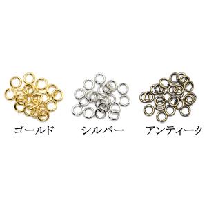 丸カン 太さ1mm 韓国製 「ゴールド シルバ...の詳細画像1
