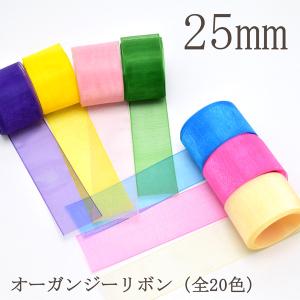 [DC31]　25mm　オーガンジーリボン　6m