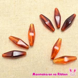 アクリルビーズ べっ甲風カラー ロングソロバン ...の商品画像