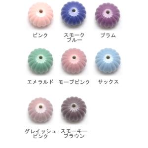 アクリルビーズ パンプキン 14mm 4個入り...の詳細画像1