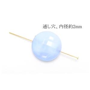 天然石風マーブルカラービーズ ラウンドタイプ ...の詳細画像2