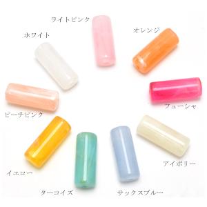 天然石風アクリルビーズ チューブ 6個入り 「...の詳細画像1