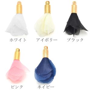 アクセサリー パーツ オーガンジーフラワータッ...の詳細画像1
