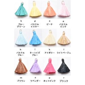 アクセサリー パーツ ラフィアタッセルチャーム...の詳細画像1