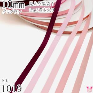 10mm　グログランリボンアソート セット　1mx5本 275.123.117.151.161　（1019）