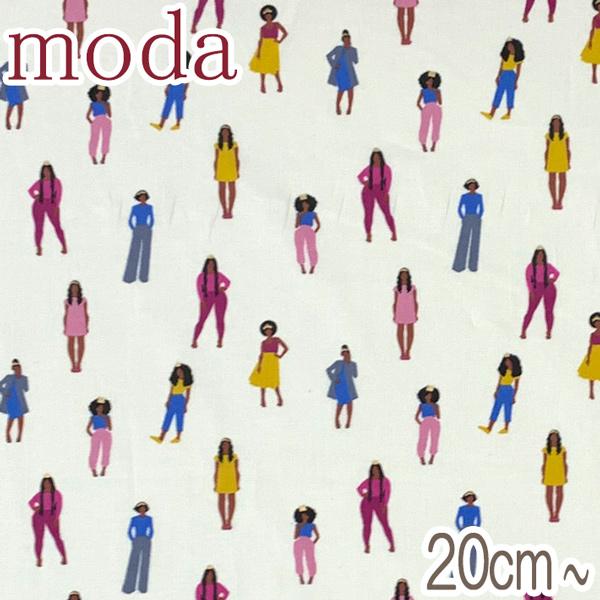 Moda　パッショナブルガールズ　11Mホワイト系　10cm単位　切り売り　RS-1027　モダ　R...