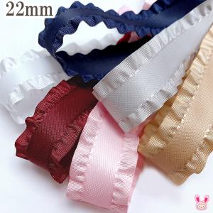 [LD61]　サイドフリルリボン　幅22mm　2m