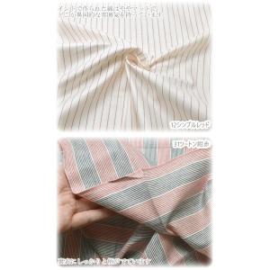 ストライプ柄インド綿 31ツートン紺赤 10c...の詳細画像2