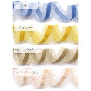 フリルベルベットリボン ベロア 幅20mm 1...の詳細画像2