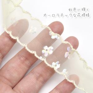 ゆめかわスカラップと箔押し花柄リボン 幅25m...の詳細画像4