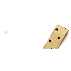 フロッキーハートとリボンのファブリックリボン ...の詳細画像2