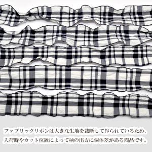 ひらひらチェックのシフォンリボン 幅40mm ...の詳細画像4