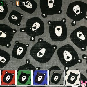 ビッグベアブラザーズ　リネンライクスラヴ生地　 850519-1　双日　(30cm以上10cm単位切り売り)