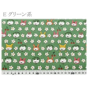 うさねこ コットンキャンバス生地 KTS717...の詳細画像3