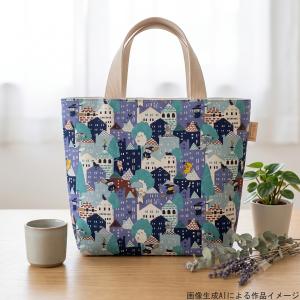 猫の不時着 綿麻キャンバス生地 KTS7204...の詳細画像2