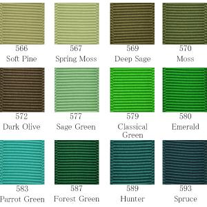 (RSL)　業務用　100mm　グログランリボン　緑系B　91ｍ