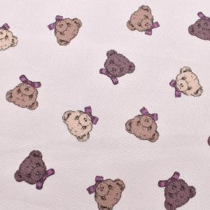 ミルクラテ  ふわくま A 10cm単位 切り売り milk latte ツクリエ MLJS-04 シーチング生地