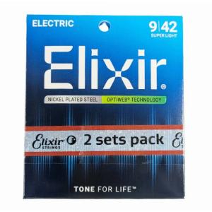 Elixir エリクサー エレキギター弦 OPTIWEB Super Light .009-.042