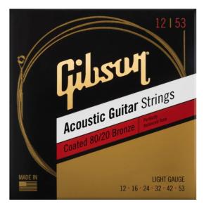 GIBSON SAG-CBRW12 Coated アコースティックギター弦-.012-.053ライト ギブソン｜manmandougakki