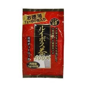 ユウキ製薬 徳用 二度焙煎 ルイボス茶 1g×60包