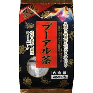 ユウキ製薬 徳用 プーアル茶 黒 3g×60包の商品画像