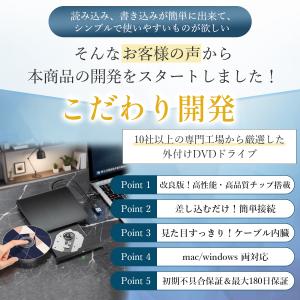 dvdドライブ 外付け cdドライブ 外付け ...の詳細画像3