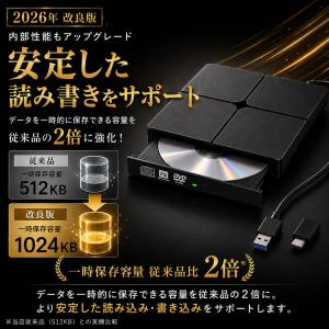 【2026年改良版】dvdドライブ 外付け c...の詳細画像2